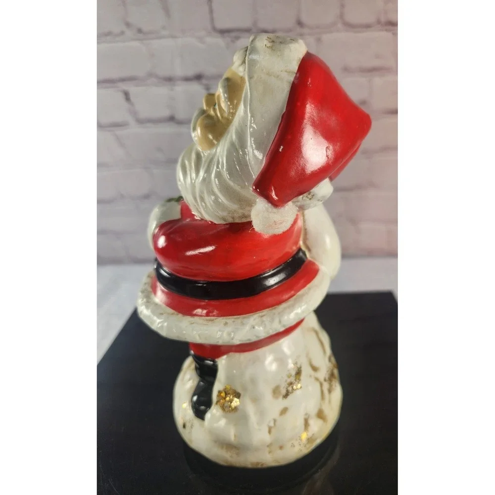 Vintage Musical Santa Spins Plays Here Comes Santa Claus Christmas